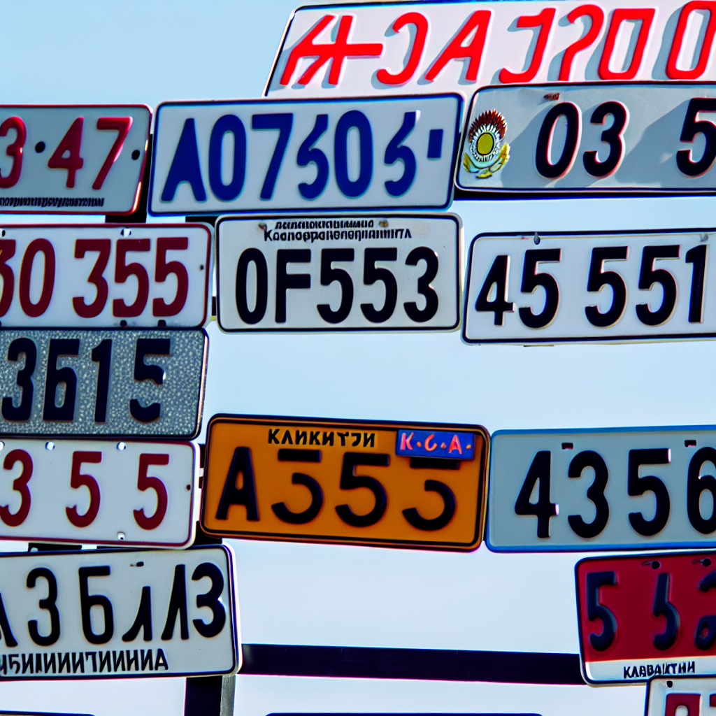 Любимые VIP-номера водителей 05 региона Казахстана