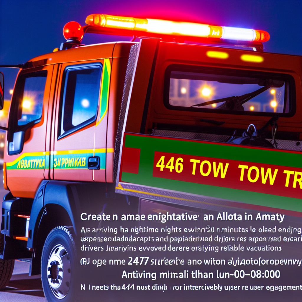 Срочный ночной эвакуатор в Алматы с доплатой 00:00–08:00