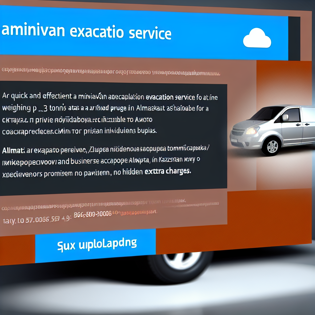 Экспресс эвакуация минивэнов до 3 тонн в Алматы по фиксированной цене