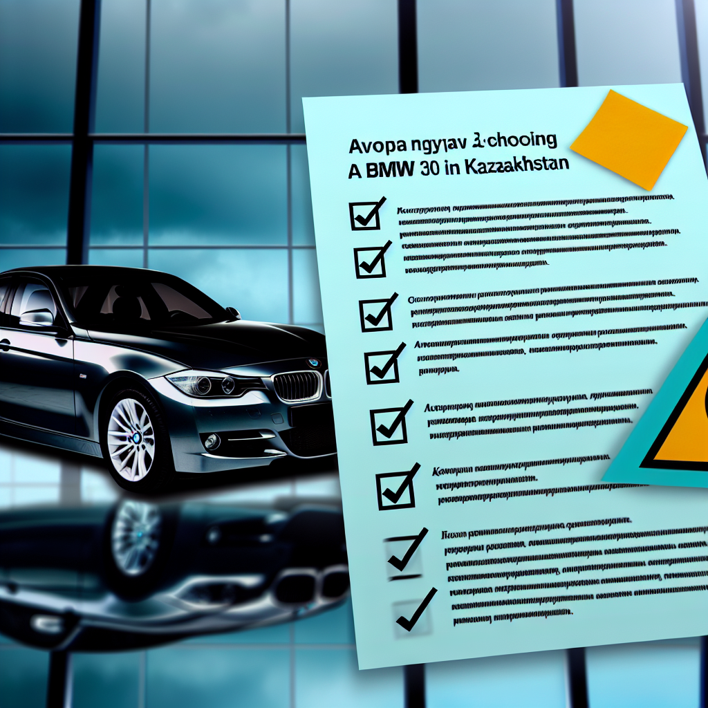 Гид по выбору BMW 330 в Казахстане: 7 критических ошибок и подробный чек-лист