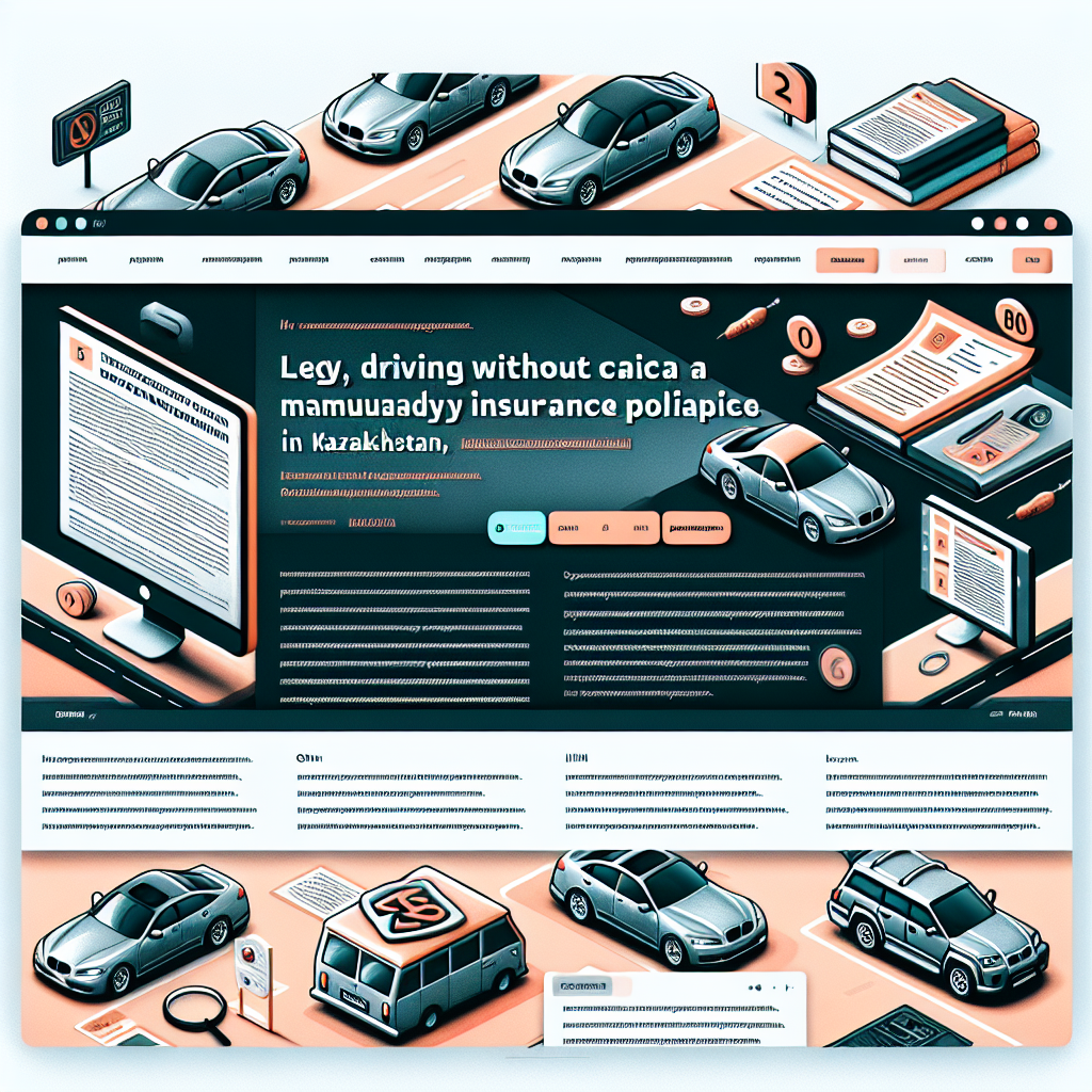 Управление автомобилем без полиса ОСГПО в Казахстане: штрафы, ответственность и правовые последствия
