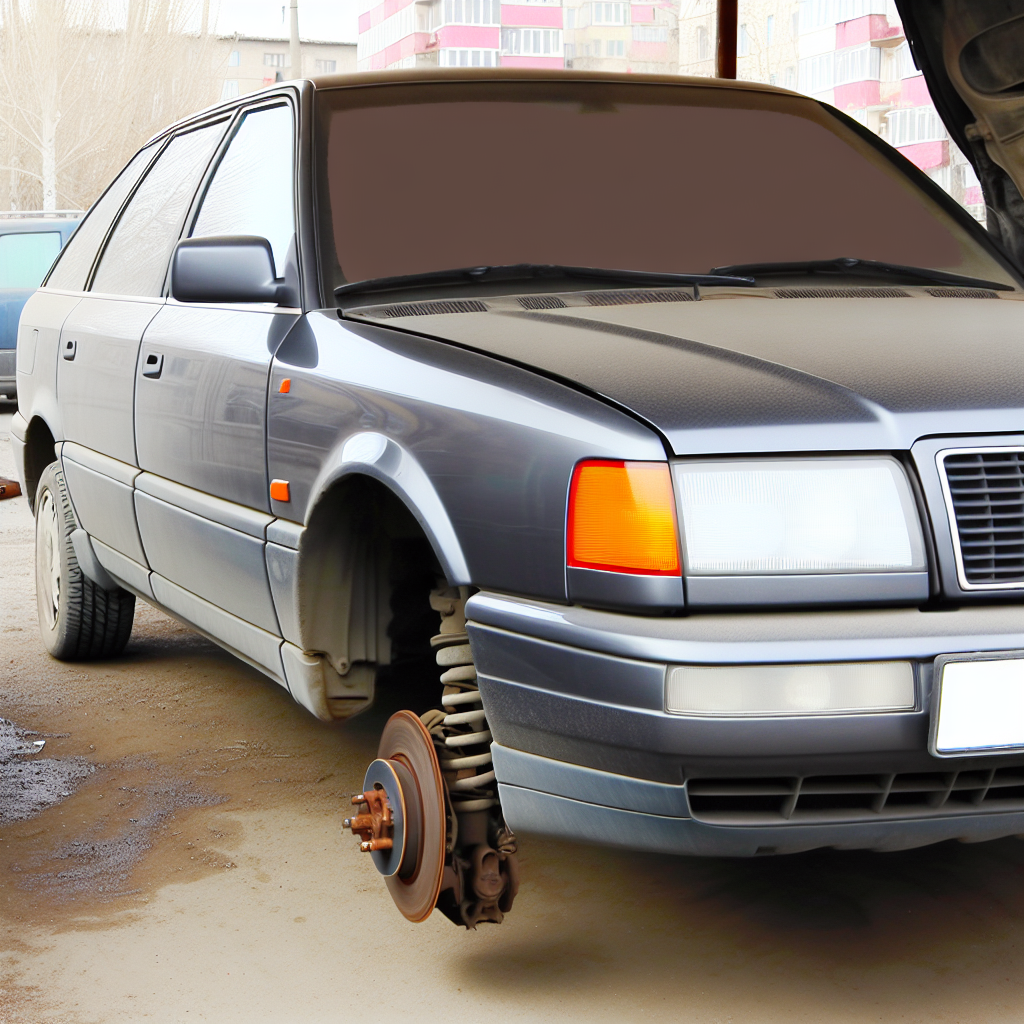 Audi 90 в Казахстане: почему после ремонта подвески без регулировки сход-развала быстро изнашиваются шины