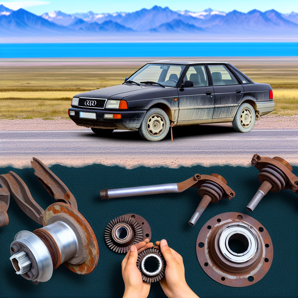 Audi 100: эффективный метод снятия закисших ступичных подшипников и приводных валов без пресса в Казахстане