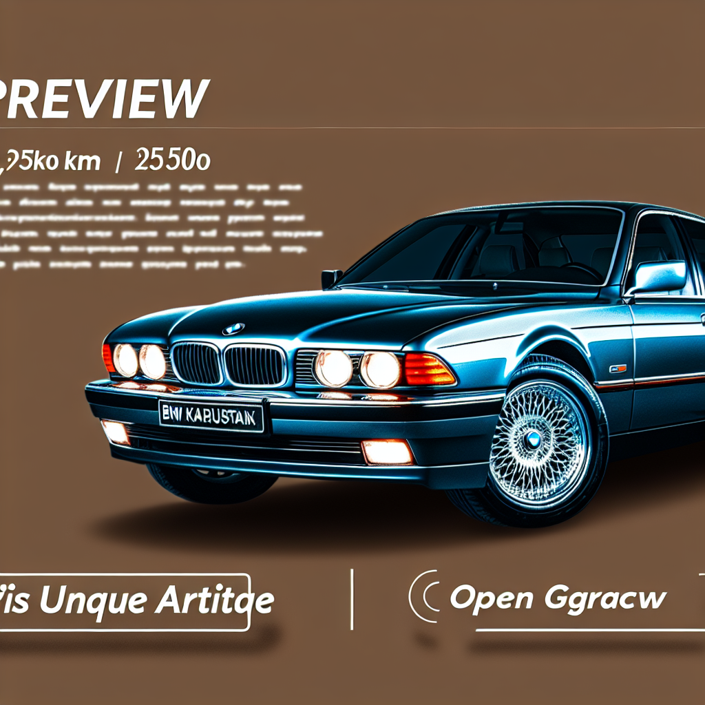 BMW 750iL (E38) с пробегом 25 500 км: уникальное предложение в Казахстане