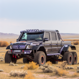 Brabus превратила Гелендваген в шестиколесный внедорожник для бездорожья Казахстана